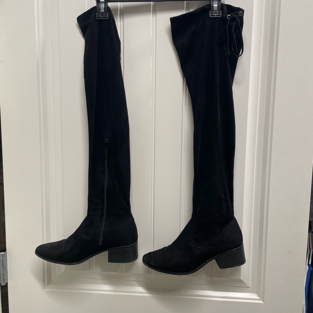 Black Over-the-Knee Women's Boots